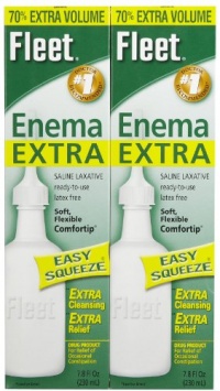 Fleet Enema Extra Saline Laxative, 7.8 oz. Fleet Enema Extra Saline Laxative, 7.8 oz.