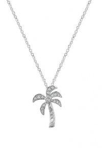 Effy Jewlery Diamond Palm Tree 14K White Gold Pendant, .11 TCW