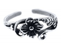 Sterling Silver Toe Ring May Flower, One Size Fits All Sterling Silver Toe Ring May Flower, One Size Fits All