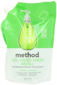 Method Gel Hand Wash, Cucumber, 34-Ounces (Pack of 2) Method Gel Hand Wash, Cucumber, 34-Ounces (Pack of 2)