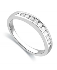 The perfect complement to your diamond engagement ring. This unique ring guard features round-cut diamonds (1/4 ct. t.w.) set in 14k white gold. The perfect complement to your diamond engagement ring. This unique ring guard features round-cut diamonds (1/4 ct. t.w.) set in 14k white gold.