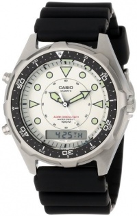 Casio Men's AMW320R-7EV Ana-Digi Stainless Steel and Rubber Dive Watch Casio Men's AMW320R-7EV Ana-Digi Stainless Steel and Rubber Dive Watch