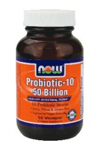 NOW Foods Probiotic-10, 50 Billion, 50 Vcaps NOW Foods Probiotic-10, 50 Billion, 50 Vcaps