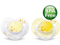 Philips AVENT BPA Free Nighttime Infant Pacifier, 0-6 Months, 2-Count, Colors May Vary Philips AVENT BPA Free Nighttime Infant Pacifier, 0-6 Months, 2-Count, Colors May Vary