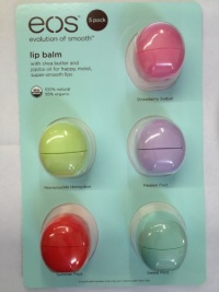 eos Organic Smooth Sphere Lip Balm - Summer Fruit, Sweet Mint, Strawberry Sorbet, Passion Fruit, Honeysuckle Honeydew (5 Pack) eos Organic Smooth Sphere Lip Balm - Summer Fruit, Sweet Mint, Strawberry Sorbet, Passion Fruit, Honeysuckle Honeydew (5 Pack)
