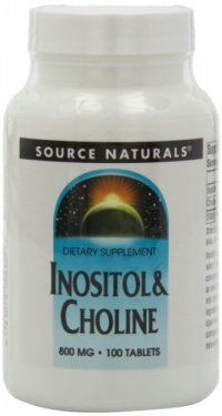 Source Naturals Inositol/Choline 800mg, 100 Tablets Source Naturals Inositol/Choline 800mg, 100 Tablets