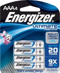 Energizer Ultimate Lithium L92BP-4 AAA Battery 4 count Energizer Ultimate Lithium L92BP-4 AAA Battery 4 count