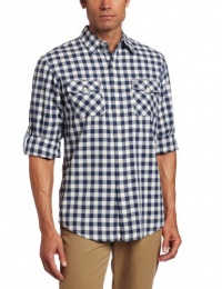 IZOD Men's Long Sleeve Plaid Button Down Shirt IZOD Men's Long Sleeve Plaid Button Down Shirt