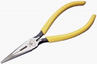 Klein D203-6 Standard Long-Nose Pliers Side-Cutting Yellow 6-Inches