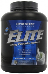 Dymatize Nutrition Elite Whey Protein Powder, Gourmet Vanilla, 5 Pound Dymatize Nutrition Elite Whey Protein Powder, Gourmet Vanilla, 5 Pound
