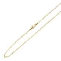 14K Two-Tone Gold 1.5mm Gucci Mariner Link Chain Necklace 18 W/ Spring-Ring