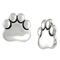 Sterling Silver Paw Print Stud Earrings