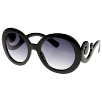 MLC EYEWEAR ® Designer Inspired Oversized High Fashion Sunglasses w/ Baroque Swirl Arms MLC EYEWEAR ® Designer Inspired Oversized High Fashion Sunglasses w/ Baroque Swirl Arms