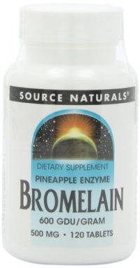Source Naturals Bromelain, 500mg, 120 Tablets (Pack of 2) Source Naturals Bromelain, 500mg, 120 Tablets (Pack of 2)