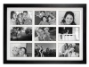 Malden Linear Black Wood Matted Collage Picture Frame, 4 by 7-Inch