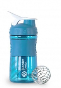 BlenderBottle SportMixer, Aqua/White, 0.4 Pound, 20 Ounce BlenderBottle SportMixer, Aqua/White, 0.4 Pound, 20 Ounce