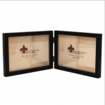 Lawrence Frames Hinged Double (Horizontal) Black Wood Picture Frame, Gallery Collection, 5 by 7-Inch Lawrence Frames Hinged Double (Horizontal) Black Wood Picture Frame, Gallery Collection, 5 by 7-Inch