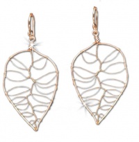 Sterling Silver Hammered large wired leaves Earrings Sterling Silver Hammered large wired leaves Earrings