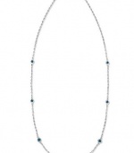 B. Brilliant Sterling Silver Necklace, Cubic Zirconia London Blue Station Necklace (1 ct. t.w.) B. Brilliant Sterling Silver Necklace, Cubic Zirconia London Blue Station Necklace (1 ct. t.w.)