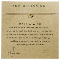 Dogeared Make a Wish New Beginnings Gold-Plated Sterling Silver Lotus Charm Necklace, 18 Dogeared Make a Wish New Beginnings Gold-Plated Sterling Silver Lotus Charm Necklace, 18