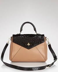 A little bit glossy, a little bit practical, this leather-crafted kate spade new york satchel shines on, whether carried on-duty or on the weekend. A little bit glossy, a little bit practical, this leather-crafted kate spade new york satchel shines on, whether carried on-duty or on the weekend.