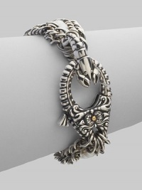 From the Jewels Verne Collection. An ornately crafted sterling silver design with pearl and yellow goldplated accents.Pearl Sterling silver Yellow goldplated Length, about 8½ Lobster clasp closure Imported From the Jewels Verne Collection. An ornately crafted sterling silver design with pearl and yellow goldplated accents.Pearl Sterling silver Yellow goldplated Length, about 8½ Lobster clasp closure Imported