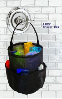 Dorm Shower Caddy - Large Black - By Saltwater Canvas Dorm Shower Caddy - Large Black - By Saltwater Canvas