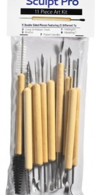 Sculpt Pro 11 Piece Pottery and Sculpting Art Tool Set Sculpt Pro 11 Piece Pottery and Sculpting Art Tool Set