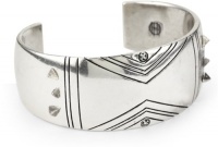 House of Harlow 1960 Silver-Plated Etched Spike Cuff Bracelet House of Harlow 1960 Silver-Plated Etched Spike Cuff Bracelet
