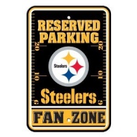 NFL Pittsburgh Steelers Plastic Parking Sign NFL Pittsburgh Steelers Plastic Parking Sign