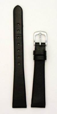Ladies' Genuine Italian Leather Watchband Black 12mm Watch Band Ladies' Genuine Italian Leather Watchband Black 12mm Watch Band