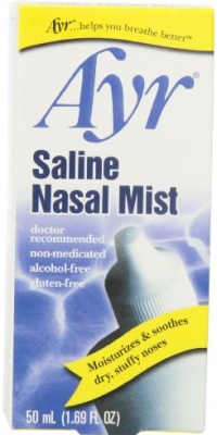 Ayr Saline Nasal Mist, 1.69-Ounce Spray Bottles (Pack of 6) Ayr Saline Nasal Mist, 1.69-Ounce Spray Bottles (Pack of 6)