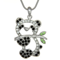 Crystal Panda Bear Pendant Necklace Fashion Jewelry Crystal Panda Bear Pendant Necklace Fashion Jewelry