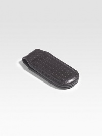 Classic money clip refined in signature embossed Italian calfskin leather.Leather1 x 3Made in Italy