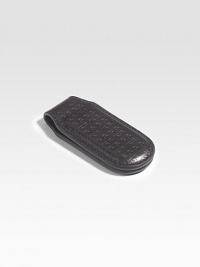 Classic money clip refined in signature embossed Italian calfskin leather.Leather1 x 3Made in Italy Classic money clip refined in signature embossed Italian calfskin leather.Leather1 x 3Made in Italy