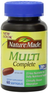 Nature Made Multi-Vitamin Complete Full Strength Softgels, Mini, 60 Count Nature Made Multi-Vitamin Complete Full Strength Softgels, Mini, 60 Count