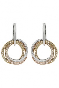 Effy Jewlery Moderna Trio Diamond Circle Earrings, .92 TCW