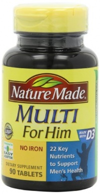Nature Made Multi For Him Vitamin and Mineral, 90 Tablets Nature Made Multi For Him Vitamin and Mineral, 90 Tablets