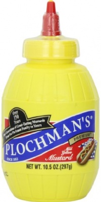 Plochman's Yellow Squeeze Mustard, 10.5-Ounce Squeeze Barrel (Pack of 6) Plochman's Yellow Squeeze Mustard, 10.5-Ounce Squeeze Barrel (Pack of 6)