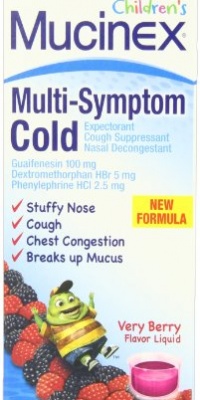 Mucinex Multisymptom Children's Liquid, Very Berry, 6.8 Ounce Mucinex Multisymptom Children's Liquid, Very Berry, 6.8 Ounce