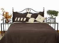Microfiber California King Comforter Set, Chocolate / Khaki Microfiber California King Comforter Set, Chocolate / Khaki