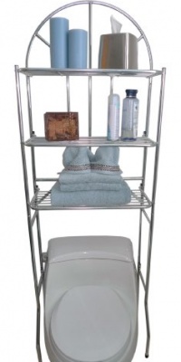 ATHome Contemporary Bath Space Savers, Polished Chrome ATHome Contemporary Bath Space Savers, Polished Chrome
