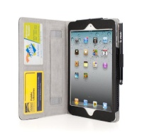 iPearl Leather Carrying Folia Cover Case(with Built-in Stand, hand strap, auto sleep/wakeup and Touch Screen Stylus Pen) for NEW iPad mini - BLACK iPearl Leather Carrying Folia Cover Case(with Built-in Stand, hand strap, auto sleep/wakeup and Touch Screen Stylus Pen) for NEW iPad mini - BLACK