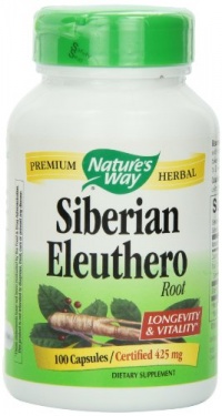 Nature's Way Siberian Eleuthero, 425mg Capsules, 100-Count Nature's Way Siberian Eleuthero, 425mg Capsules, 100-Count