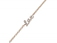 Studio Silver 18 Necklace, 18k Rose Gold over Sterling Silver Love Necklace Studio Silver 18 Necklace, 18k Rose Gold over Sterling Silver Love Necklace