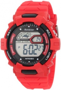 Armitron Men's 40/8278RED Red Resin Strap Chronograph Watch Armitron Men's 40/8278RED Red Resin Strap Chronograph Watch