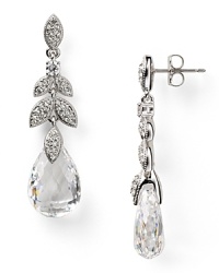 Few earrings are as hypnotic as this pair of drops from Lora Paolo. Not only does this style boast faceted teardrop crystals, but they comes cast in striking rhodium plate. Few earrings are as hypnotic as this pair of drops from Lora Paolo. Not only does this style boast faceted teardrop crystals, but they comes cast in striking rhodium plate.