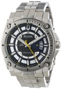 Bulova Men's 96B131 Precisionist Champlain Black Dial Steel Bracelet Watch Bulova Men's 96B131 Precisionist Champlain Black Dial Steel Bracelet Watch