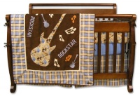 Trend Lab 4 Piece Crib Bedding Set, Rockstar Trend Lab 4 Piece Crib Bedding Set, Rockstar