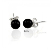 Bling Jewelry 925 Sterling Silver Onyx Ball Stud Earrings 6mm Bling Jewelry 925 Sterling Silver Onyx Ball Stud Earrings 6mm